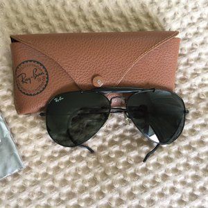 Ray-Ban Outdoorsman 3030 Aviator Sunglasses, Black